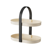 Vanity Organizer Shelf Multipurpose Storage Tray for Bedroom Desktop Kitchen Black Handle