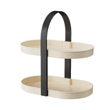 Vanity Organizer Shelf Multipurpose Storage Tray for Bedroom Desktop Kitchen Black Handle