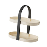 Vanity Organizer Shelf Multipurpose Storage Tray for Bedroom Desktop Kitchen Black Handle