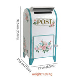 Maxbell Standing Mailbox Suggestion Box Post Newspaper Magazines Box Parcel Drop Box