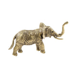 Maxbell 2x Brass Elephant Figurines Collectible Copper Sculptures for Indoor Office