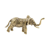 Maxbell 2x Brass Elephant Figurines Collectible Copper Sculptures for Indoor Office
