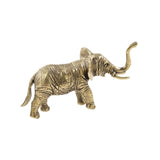 Maxbell 2x Brass Elephant Figurines Collectible Copper Sculptures for Indoor Office