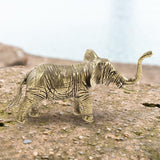Maxbell 2x Brass Elephant Figurines Collectible Copper Sculptures for Indoor Office