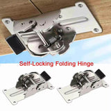 Maxbell 2xSelf Locking Hinge 0/90/180 Degrees Practical for Tables Furniture Workbench