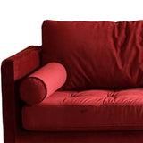 Maxbell Couch Sofa Removable Wood Leg Red Washable Sofa Cama for Small Space Bedroom Four People