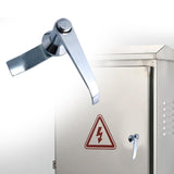 Maxbell Cabinet Door Handle Lock Replace Sturdy Handle cam Lock for Control Cabinets Button Type
