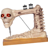 Maxbell Skeleton Sewing Machine Figurine Prank Voice Controlled Halloween Decoration