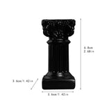 Maxbell Greek Columns Column Candleholders Office Desktop Decor Classic Greek Statue black