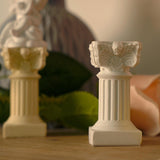 Maxbell Greek Columns Column Candleholders Office Desktop Decor Classic Greek Statue black