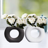 Maxbell 2x Ceramic Vase Simple Porcelain Vase for Gift Shopping Mall Flower