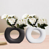 Maxbell 2x Ceramic Vase Simple Porcelain Vase for Gift Shopping Mall Flower
