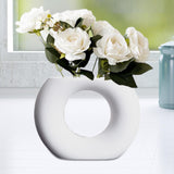 Maxbell 2x Ceramic Vase Simple Porcelain Vase for Gift Shopping Mall Flower