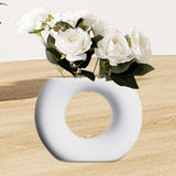 Maxbell 2x Ceramic Vase Simple Porcelain Vase for Gift Shopping Mall Flower
