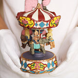Maxbell Musical Carousel Music Box Tabletop Lovely Wind up Musical Box Holiday Gifts