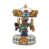 Maxbell Musical Carousel Music Box Tabletop Lovely Wind up Musical Box Holiday Gifts