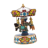 Maxbell Musical Carousel Music Box Tabletop Lovely Wind up Musical Box Holiday Gifts