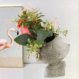 Maxbell Girl Flower Pot Girl Statue Gift Vivid for Outdoor Kitchen Table Centerpiece