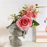 Maxbell Girl Flower Pot Girl Statue Gift Vivid for Outdoor Kitchen Table Centerpiece