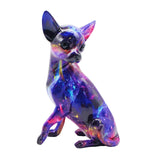 Maxbell Dog Sculpture Creative Resin Craft Desk Decor for Home Entrance Wedding
