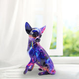 Maxbell Dog Sculpture Creative Resin Craft Desk Decor for Home Entrance Wedding