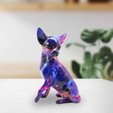 Maxbell Dog Sculpture Creative Resin Craft Desk Decor for Home Entrance Wedding