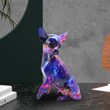 Maxbell Dog Sculpture Creative Resin Craft Desk Decor for Home Entrance Wedding