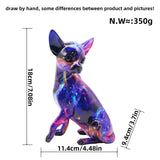 Maxbell Dog Sculpture Creative Resin Craft Desk Decor for Home Entrance Wedding