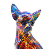 Maxbell Dog Sculpture Creative Resin Craft Desk Decor for Home Entrance Wedding