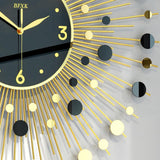 Maxbell Decorative Clock Simple Silent Modern Wall Clock for Indoor Living Room Home