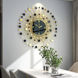 Maxbell Decorative Clock Simple Silent Modern Wall Clock for Indoor Living Room Home