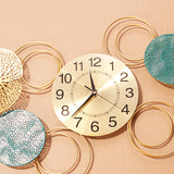 Maxbell Wall Clock Simple Mute Unique Decorative Clock for Dining Room Studio Office