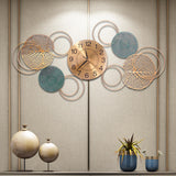 Maxbell Wall Clock Simple Mute Unique Decorative Clock for Dining Room Studio Office