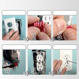 Maxbell Switch and Receptacle Spacers for Electric Wall Switch Loose Outlet Plug Fix 48pcs