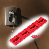 Maxbell Switch and Receptacle Spacers for Electric Wall Switch Loose Outlet Plug Fix 48pcs