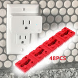Maxbell Switch and Receptacle Spacers for Electric Wall Switch Loose Outlet Plug Fix 48pcs