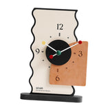Maxbell 2x Table Clocks Gifts Modern Simple Desk Clocks for Bedroom Study Countertop