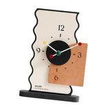 Maxbell 2x Table Clocks Gifts Modern Simple Desk Clocks for Bedroom Study Countertop