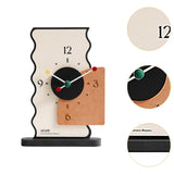 Maxbell 2x Table Clocks Gifts Modern Simple Desk Clocks for Bedroom Study Countertop