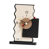 Maxbell 2x Table Clocks Gifts Modern Simple Desk Clocks for Bedroom Study Countertop