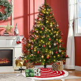 Maxbell Knitted Christmas Tree Skirt Round Xmas Tree Skirt for Party Holiday Outdoor