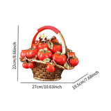 Maxbell Persimmon Fruit Basket Statue Desktop Ornament for Desk Entrance Living Room