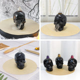 Maxbell Skeleton Head Statue Backflow Incense Burner for Meditation Room Lightweight