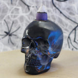 Maxbell Skeleton Head Statue Backflow Incense Burner for Meditation Room Lightweight