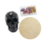 Maxbell Skeleton Head Statue Backflow Incense Burner for Meditation Room Lightweight