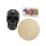 Maxbell Skeleton Head Statue Backflow Incense Burner for Meditation Room Lightweight