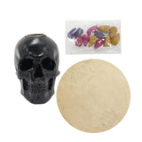 Maxbell Skeleton Head Statue Backflow Incense Burner for Meditation Room Lightweight