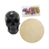 Maxbell Skeleton Head Statue Backflow Incense Burner for Meditation Room Lightweight