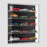 Maxbell 5 Tier Acrylic Display Box Cabinet Collectibles with Shelves Clear Organizer