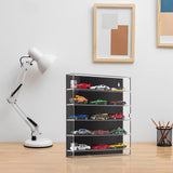 Maxbell 5 Tier Acrylic Display Box Cabinet Collectibles with Shelves Clear Organizer